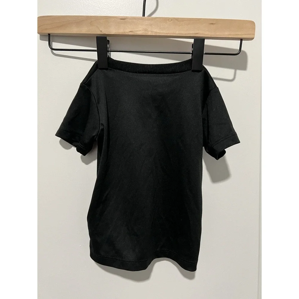 ✨ Nike Dri-Fit Toddler Short‎ Sleeve Wicking - Black w/ Design - 24 Months